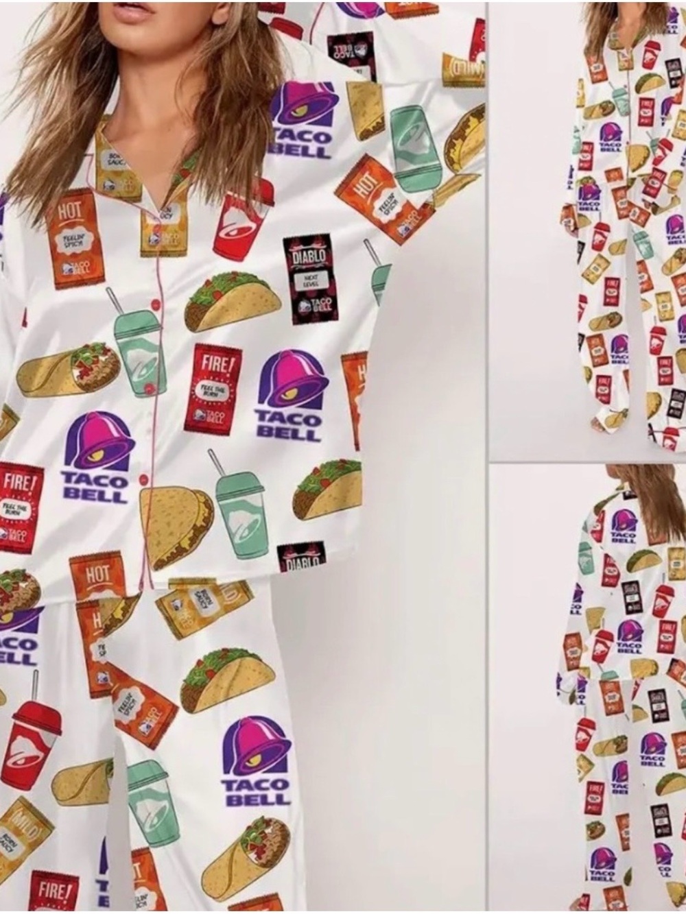 SheShow Taco Bell Pajamas NWT